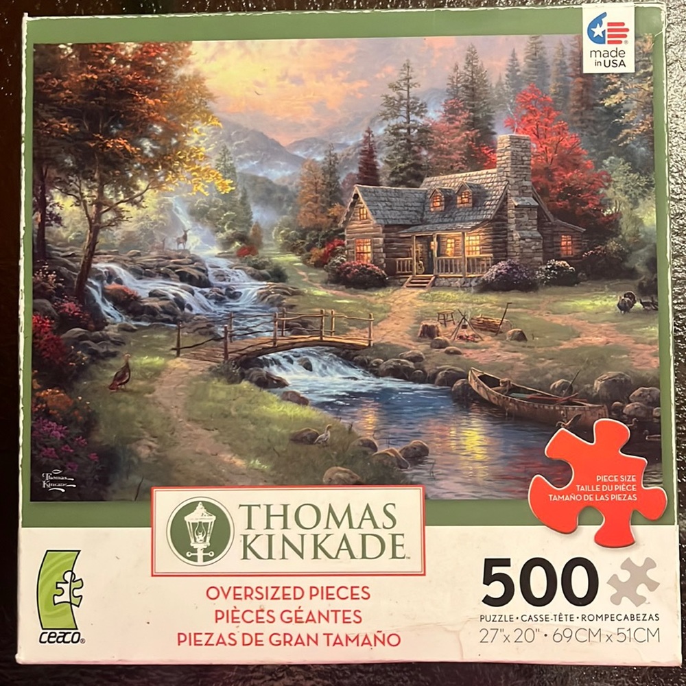 Thomas Kinkade 500 piece puzzle